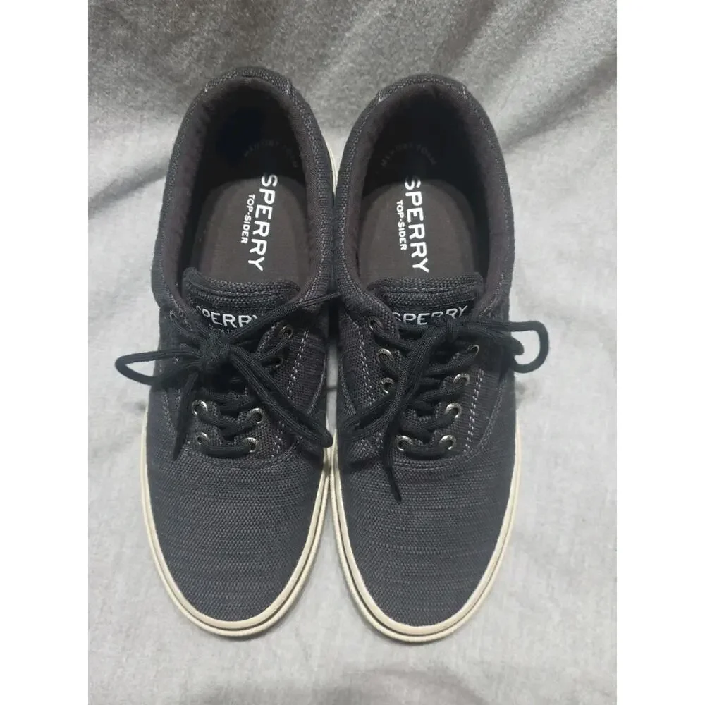 sperry 9 mens Top-sider Memory Foam Canvas Lightly Used